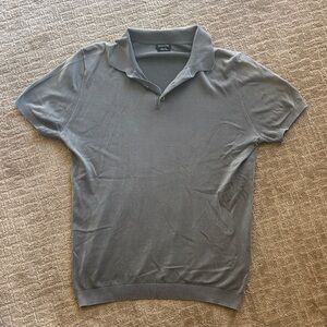 Massimo Dutti Charcoal Polo Shirt